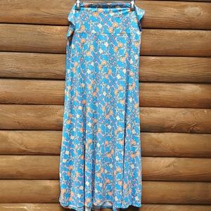 LuLaroe flowy blue skirt
